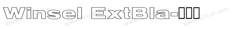Winsel ExtBla字体转换